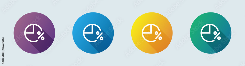 Commission line icon in flat design style. Finance signs vector illustration. Commission line icon in flat design style. Finance signs vector illustration.