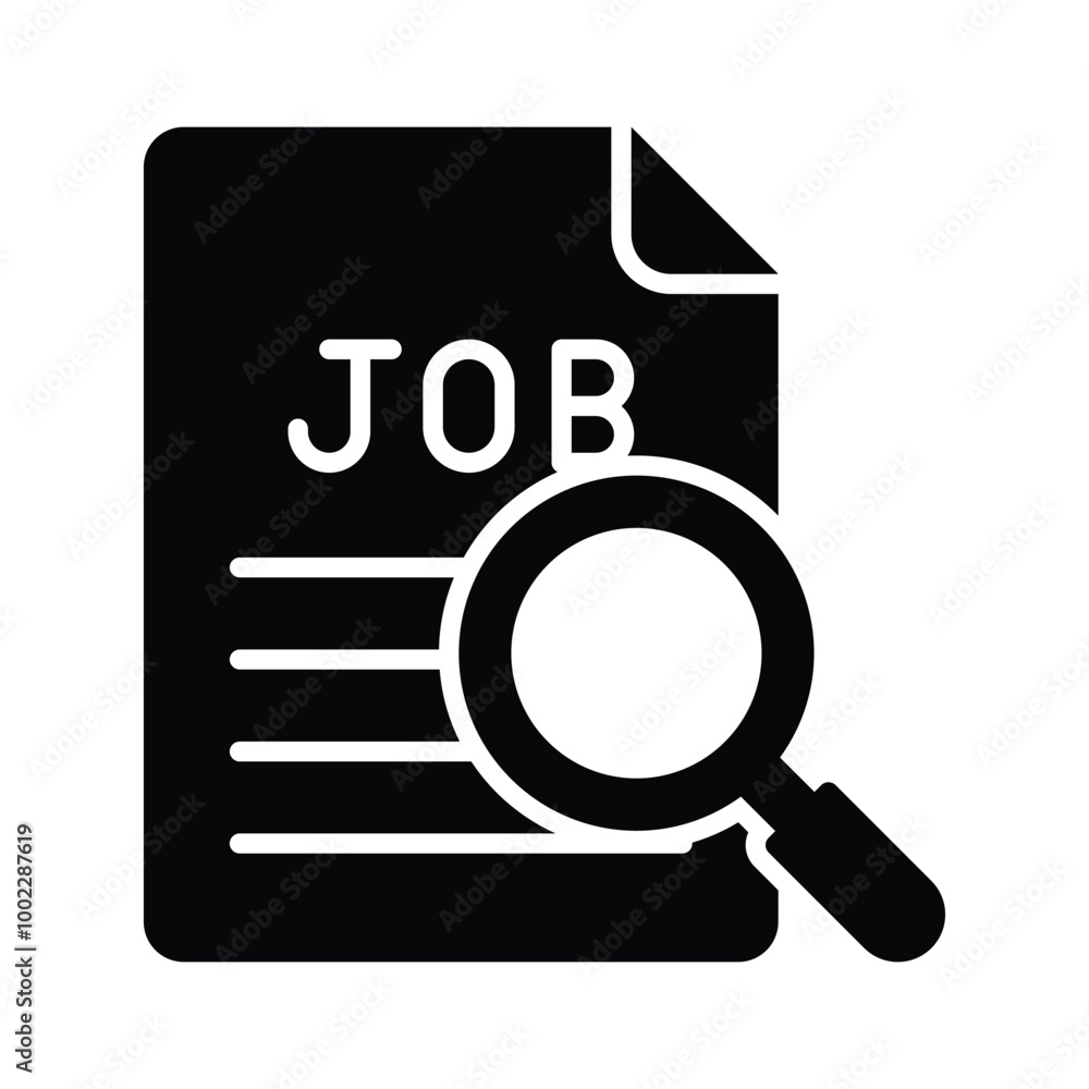 Job search icon design in modern style, ready to use vector Job search icon design in modern style, ready to use vector