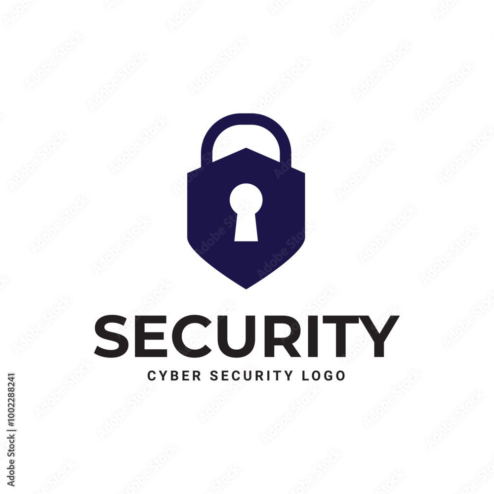Cyber Security Logo or badge for technology and security company. Cyber Security Logo or badge for technology and security company.