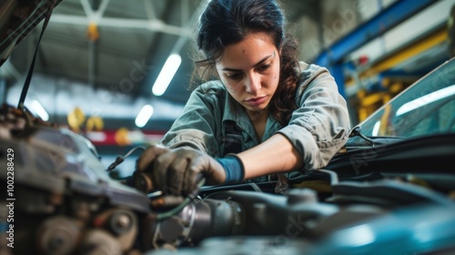 strong women working in heavy and tiring jobs