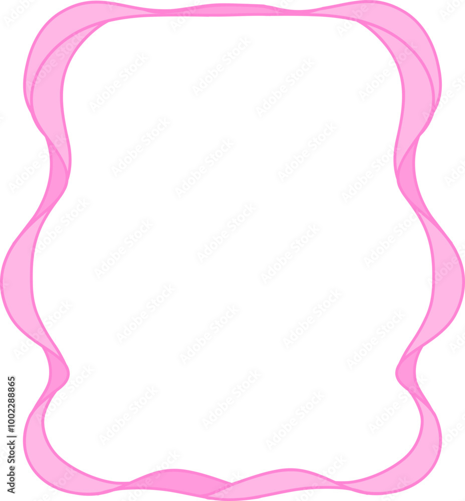 Retro Pink bow ribbon vertical frame Retro Pink bow ribbon vertical frame