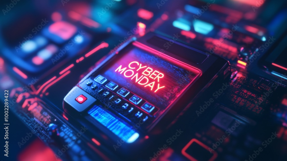 Futuristic Device Displaying Futuristic Device Displaying