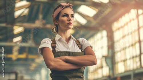 strong women working in heavy and tiring jobs