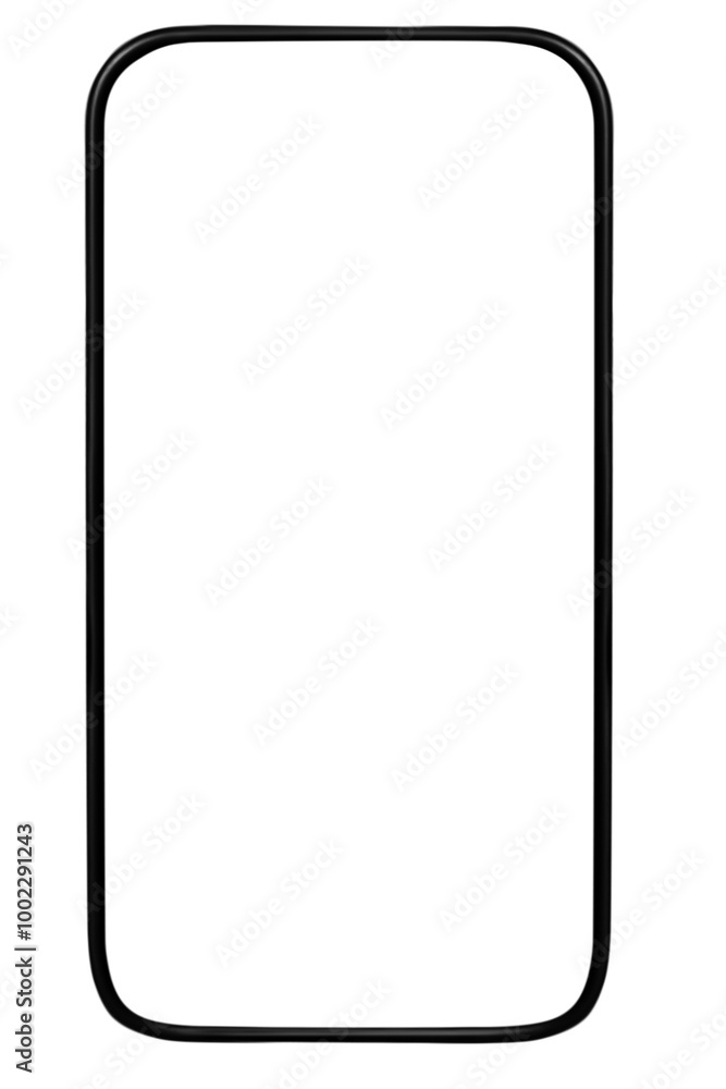 Mockup of a smartphone with a blank screen on an empty background. Ideal for app designs, marketing materials, and digital presentations. Mockup of a smartphone with a blank screen on an empty background. Ideal for app designs, marketing materials, and digital presentations.