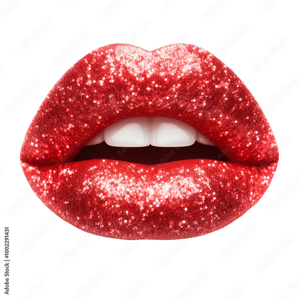 Red lips isolated on white background, minimalism. luxury make up Red lips isolated on white background, minimalism. luxury make up