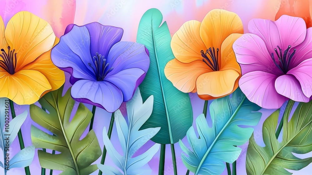 Abstract flower illustration. Stock illustration. Abstract flower illustration. Stock illustration.