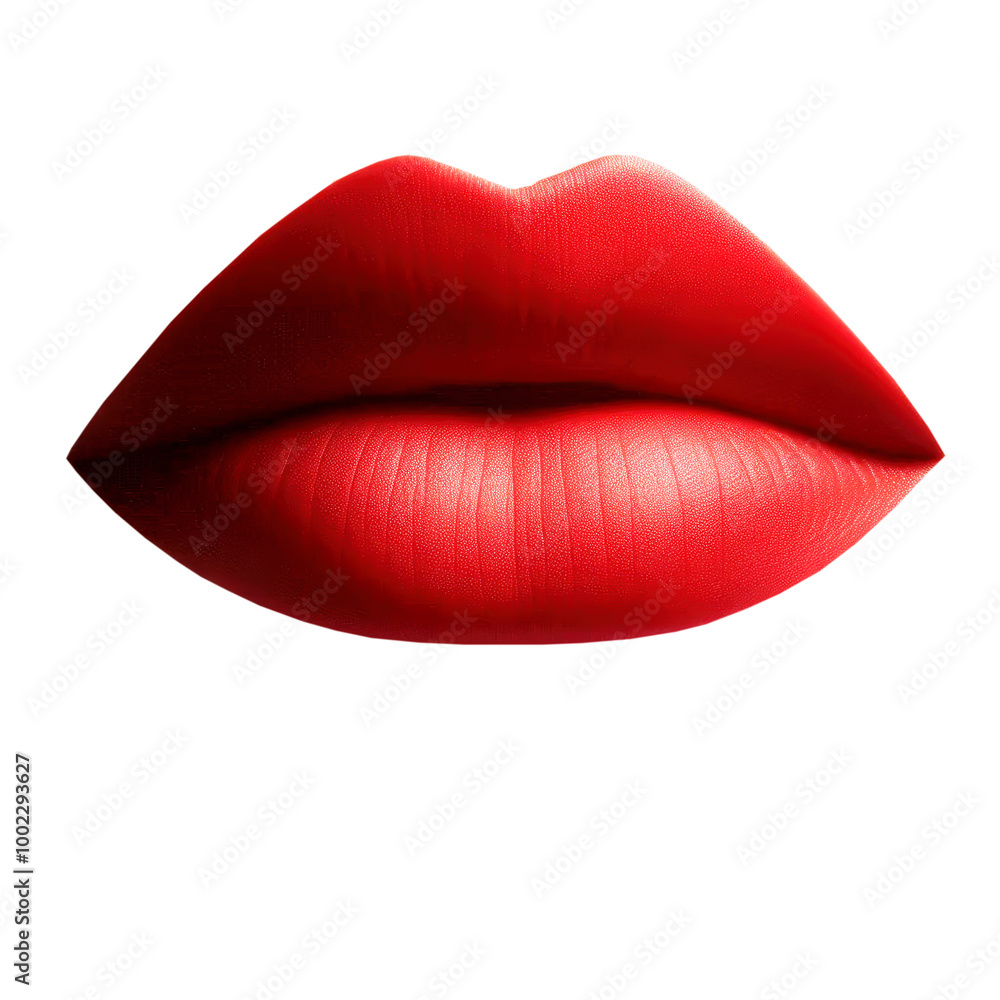 Red lips isolated on white background, minimalism. luxury make up Red lips isolated on white background, minimalism. luxury make up