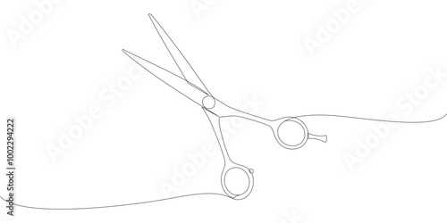 Scissors vector design for hair cutting eps 4