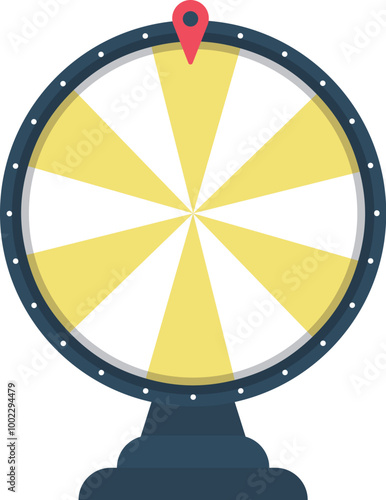 Spinning wheel, casino luck game. Fortune circles, round lucky roulettes.