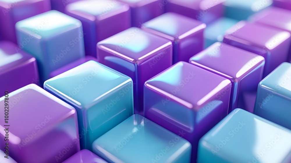 An abstract geometric background with square blocks An abstract geometric background with square blocks
