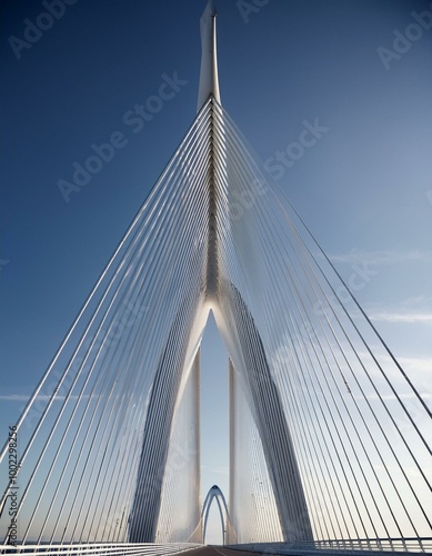 Modern cable-stayed bridge