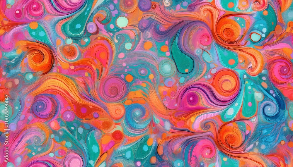Abstract swirl pattern in vibrant colors. Abstract swirl pattern in vibrant colors.