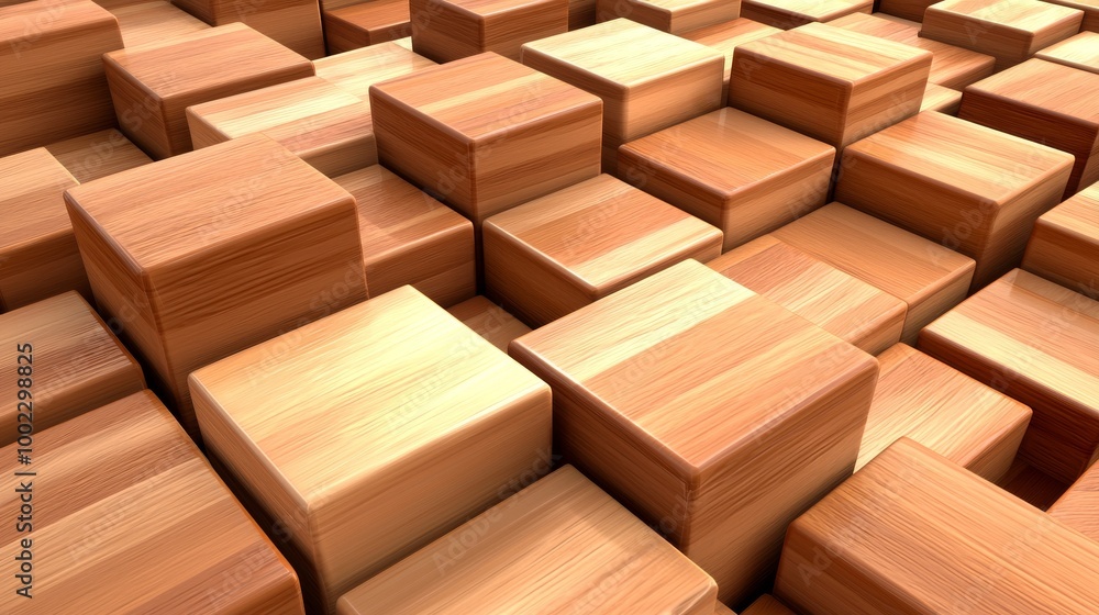 An abstract geometric pattern with wood decor as a background texture An abstract geometric pattern with wood decor as a background texture