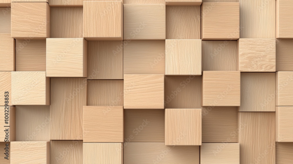 3D rendering of geometric pattern wood decor background texture 3D rendering of geometric pattern wood decor background texture