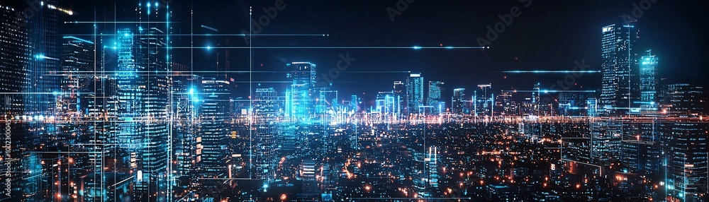 41. Smart AI society, digital cityscape, advanced technology, futuristic design 41. Smart AI society, digital cityscape, advanced technology, futuristic design