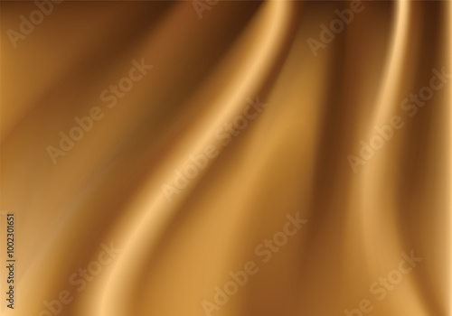 Silk background Design for product advertising for catalog. Gold silk background. gold fabric background. smooth texture vector.