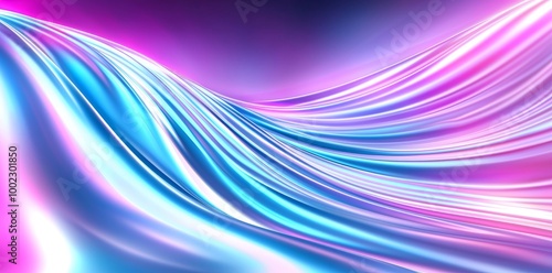 This is a 3d render and includes an abstract pink blue neon background, unfocused glowing lines, bokeh lights, and ultraviolet wallpaper.