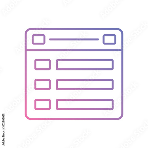 Modal vector icon stock illustration