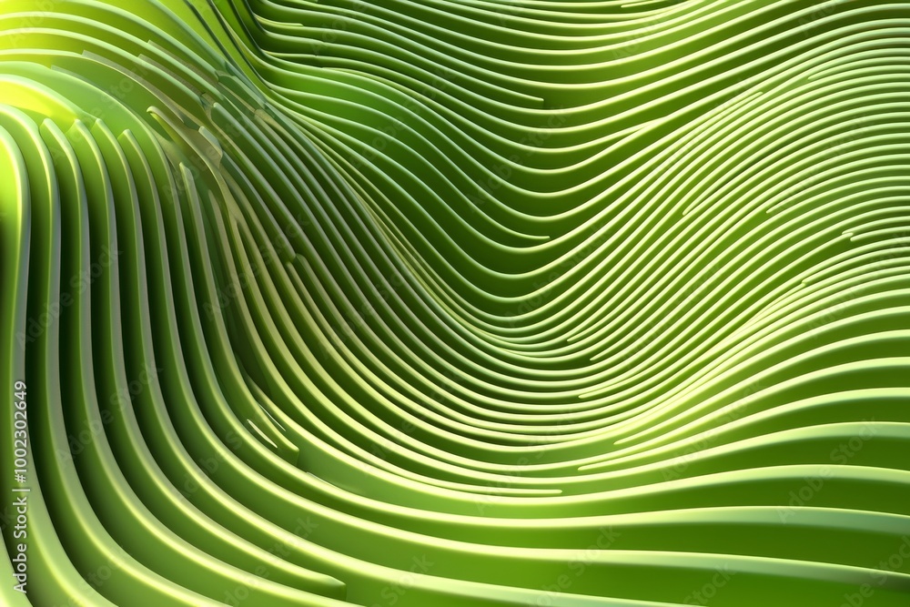 Obraz premium Using stock images, this green abstract foliage background was created