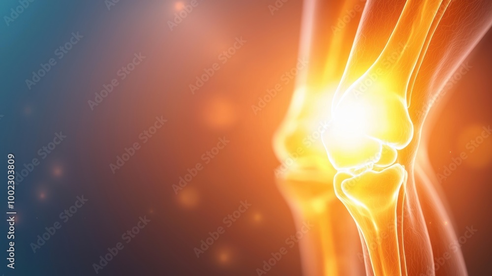 Bright Flames Against Joint Pain Background Bright Flames Against Joint Pain Background