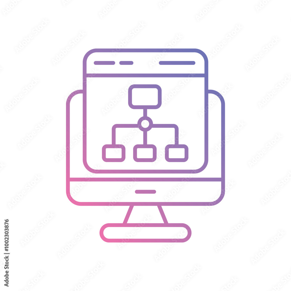 Sitemap vector icon stock illustration Sitemap vector icon stock illustration
