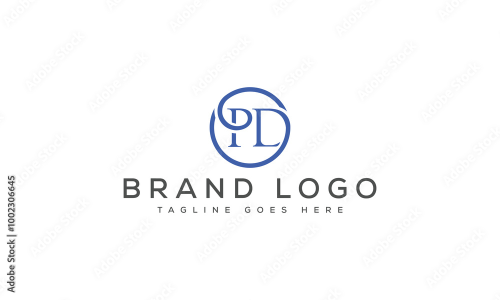 letter PD logo design vector template design for brand. letter PD logo design vector template design for brand.