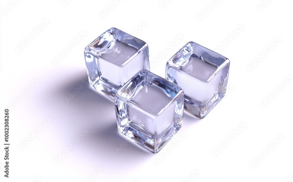 3D rendering illustration of a cylinder, cube and ring with detailed reflections and dispersion. 3D rendering illustration of a cylinder, cube and ring with detailed reflections and dispersion.