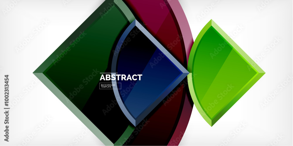 Abstract background - circles and round triangles with 3d effect. Vector Illustration For Wallpaper, Banner, Background, Card, Book Illustration, landing page Abstract background - circles and round triangles with 3d effect. Vector Illustration For Wallpaper, Banner, Background, Card, Book Illustration, landing page