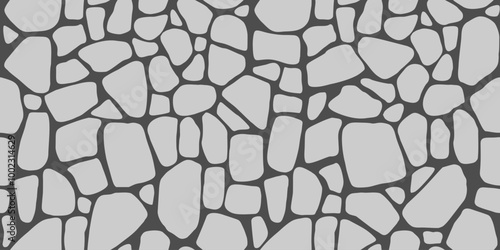 Rubble stone masonry seamless pattern