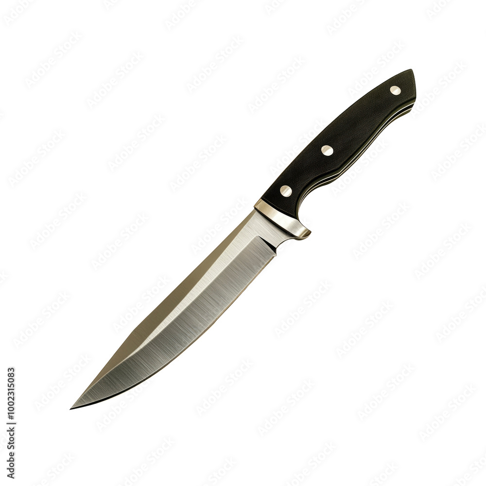 Sharp Hunting Knife with Black Handle Sharp Hunting Knife with Black Handle