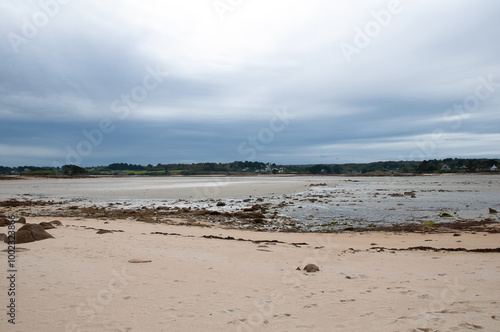 joli paysage sur l'île Grande en Bretagne - France