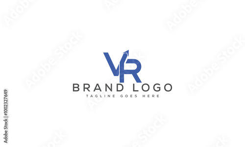 Free Download letter VR logo design vector template design for brand. - GFXLoad
