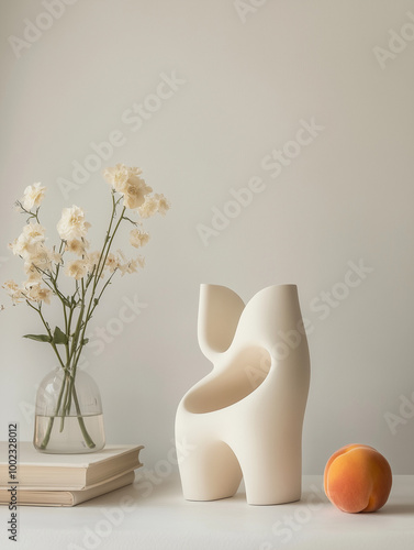 flowers in a vase on the table