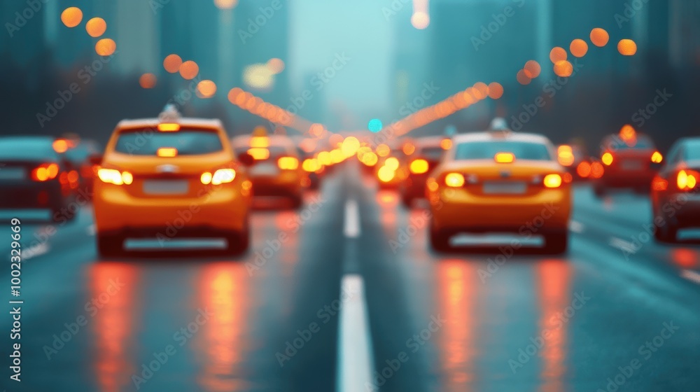 Urban Traffic with Yellow Taxis in Motion Urban Traffic with Yellow Taxis in Motion