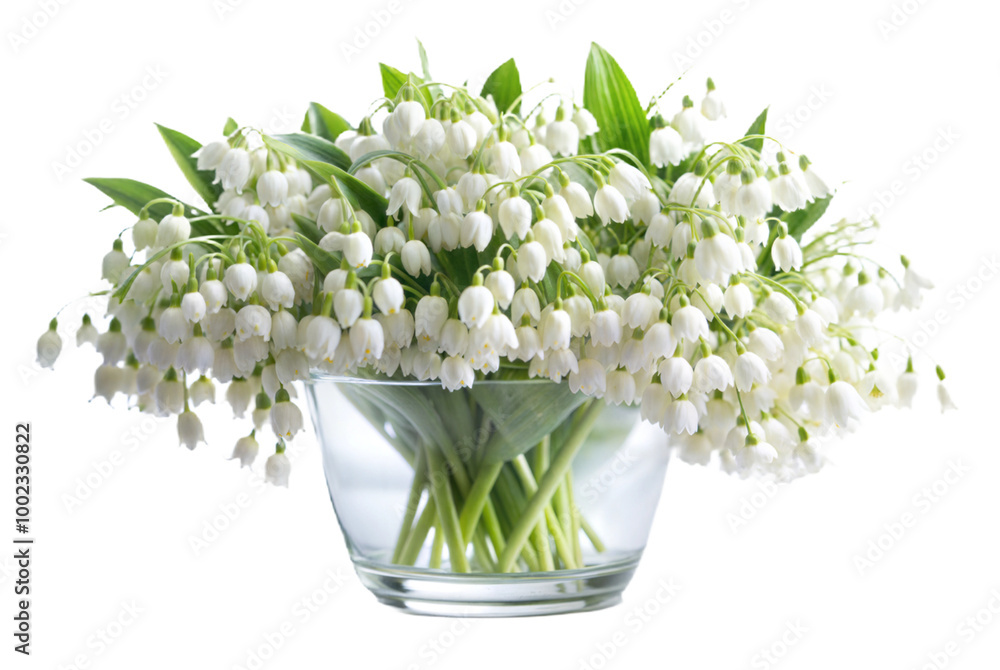 White Snowbell Flowers in Vase White Snowbell Flowers in Vase