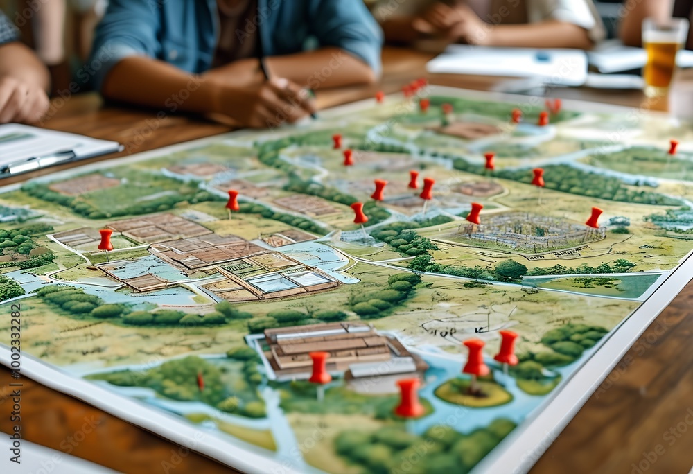 Fototapeta premium neighborhood map