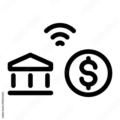 ebanking line icon
