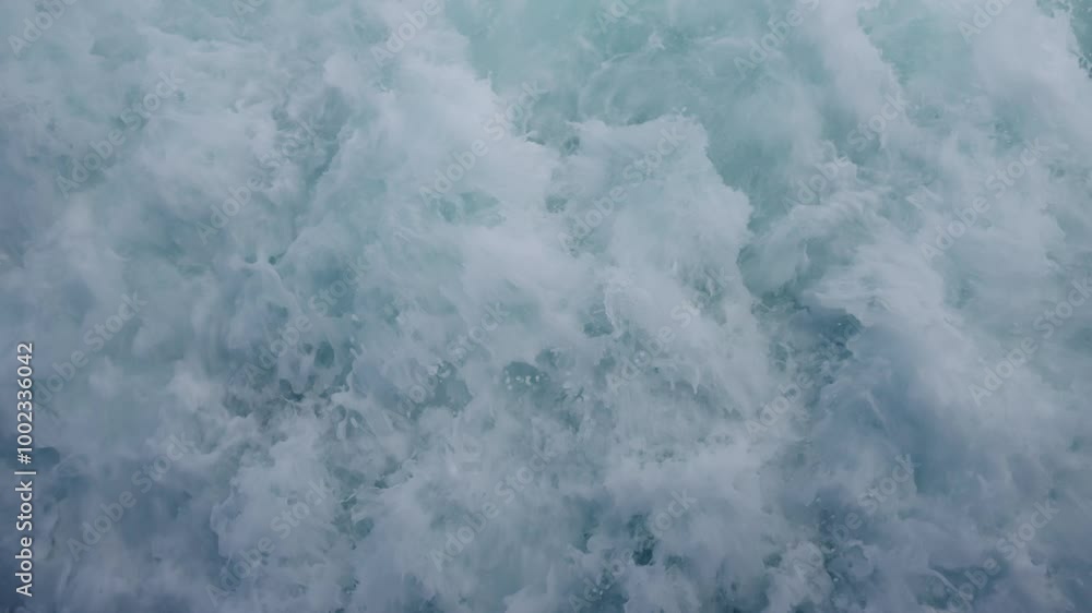 Foamy Water Wake Splashing Background in Slow Motion. Concept of Thermal Water, Boiling, Abstract, Turbulence, Aqua Foamy Water Wake Splashing Background in Slow Motion. Concept of Thermal Water, Boiling, Abstract, Turbulence, Aqua