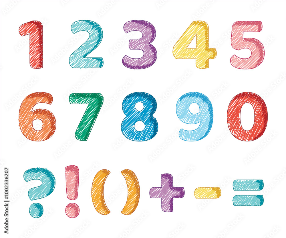 vector set of numbers vector set of numbers