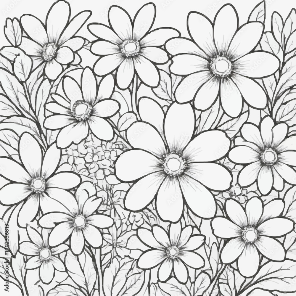 seamless floral pattern colouring book seamless floral pattern colouring book