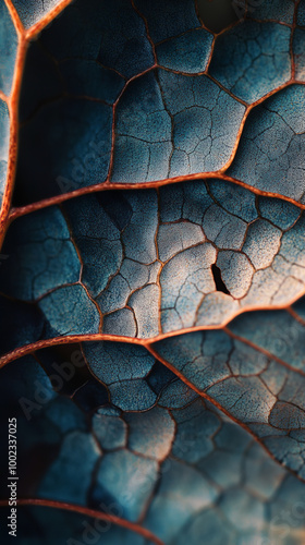 A captivating macro abstract image showcasing intricate patterns and textures found in nature photo