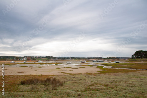 joli paysage sur l'île Grande en Bretagne - France