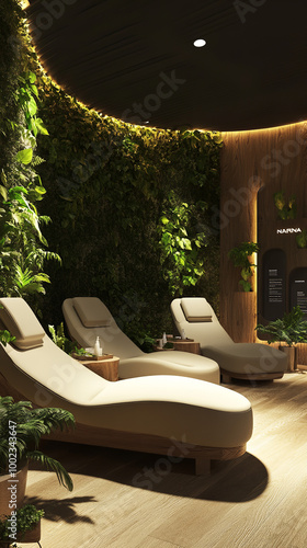 3D image of a wellness and relaxation area for a Natura event photo