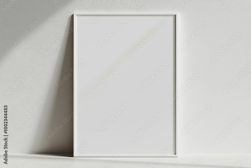 A3 Poster Mockup on White Background created with Generative AI A3 Poster Mockup on White Background created with Generative AI