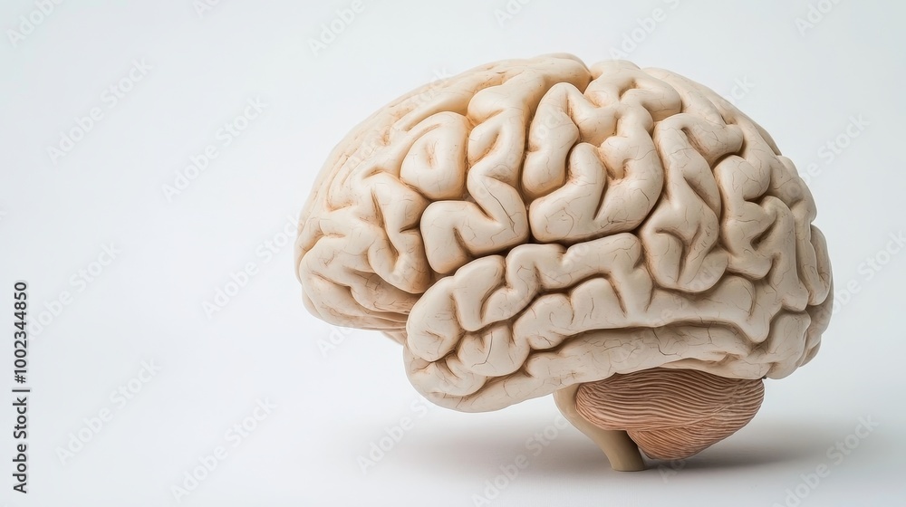 Aging Brain: A Close-up of a Brain Model Revealing the Effects of Aging Aging Brain: A Close-up of a Brain Model Revealing the Effects of Aging
