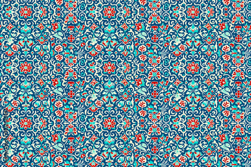 kazakh seamless texture pattern. background for cloth