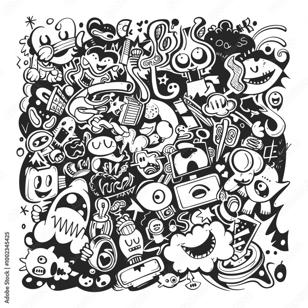 Cute Hand Drawn Doodle Vector Design Cute Hand Drawn Doodle Vector Design