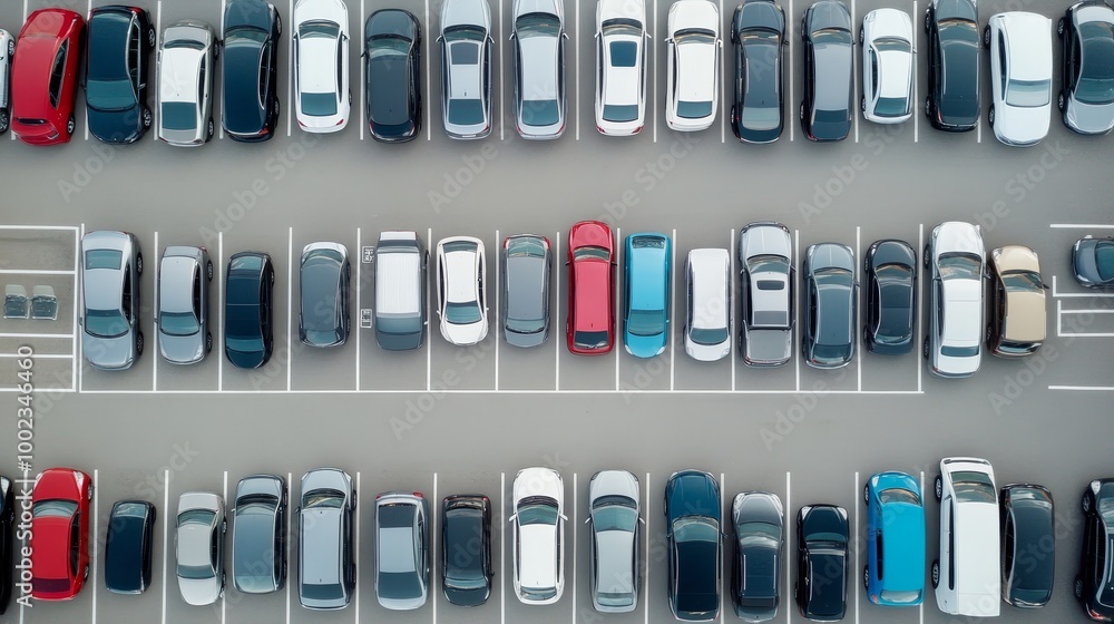 Pre-owned vehicle for sale or rent at outdoor parking lot. Car insurance and dealership concept. Pre-owned vehicle for sale or rent at outdoor parking lot. Car insurance and dealership concept.