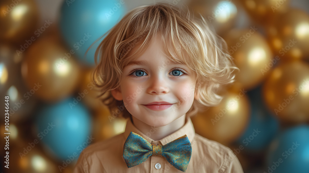 A Cute Smiling Boy Wearing a Bow Tie Standing in Front
A Cute Smiling Boy Wearing a Bow Tie Standing in Front