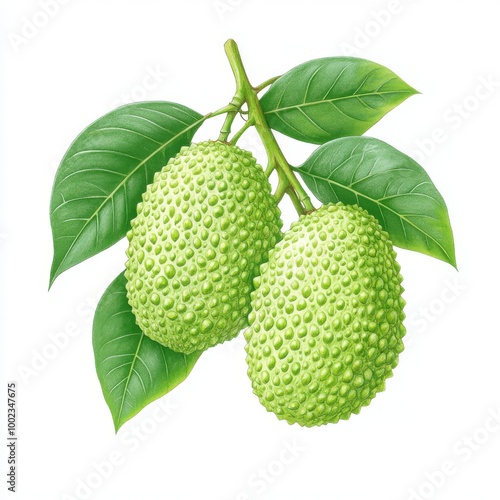 Wallpaper Mural 2408_053.Cute color pencil illustration on white background of Soursop Torontodigital.ca